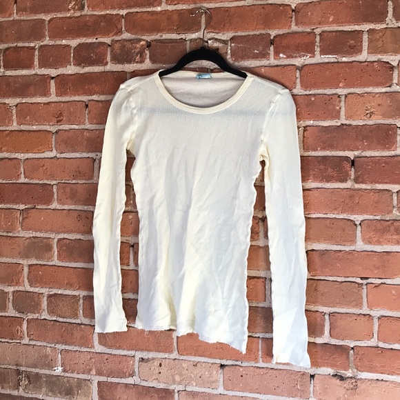 UO - butter yellow waffle thermal - Picture 1 of 2